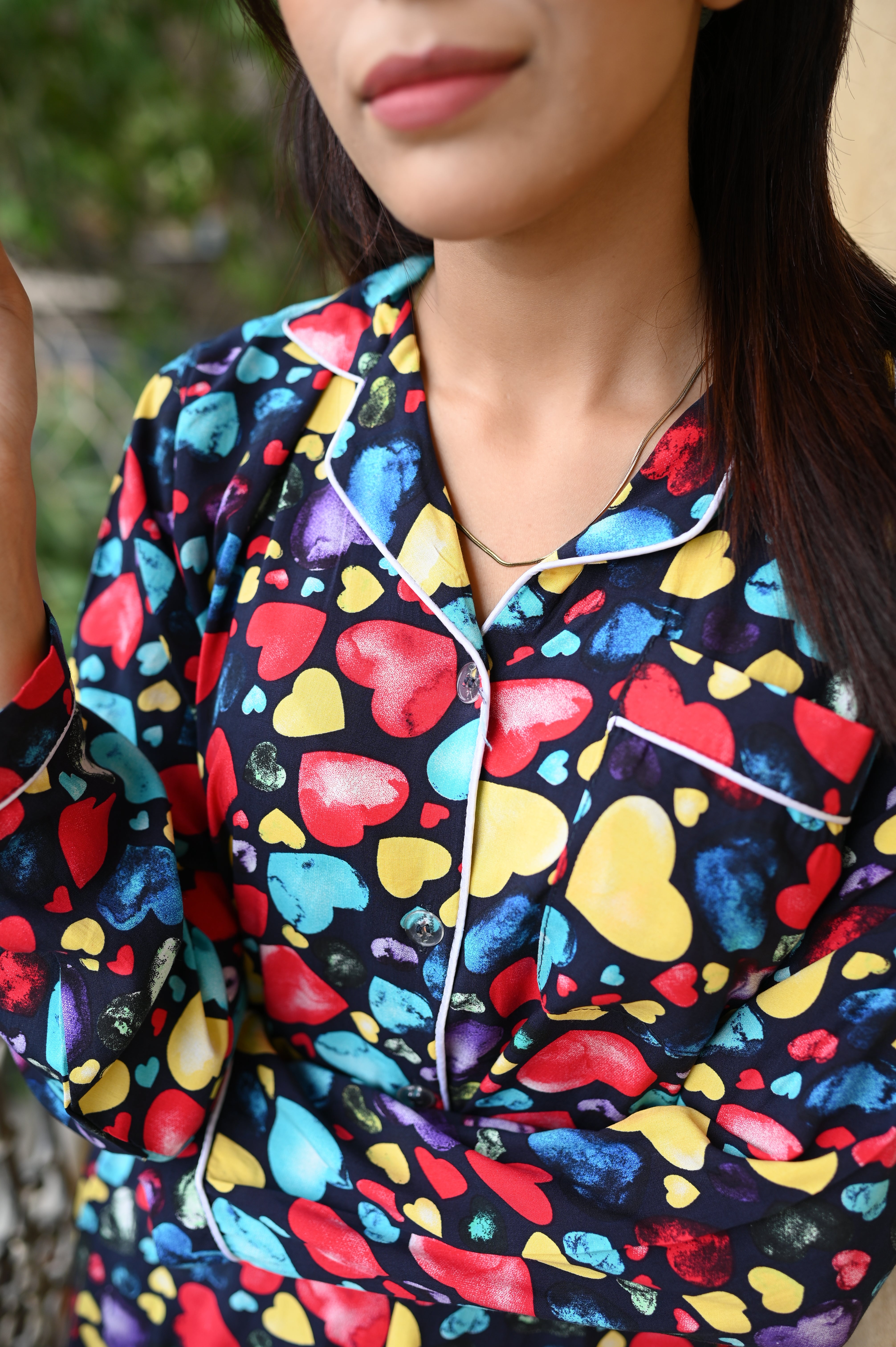 MULTI COLOR HEART PJs